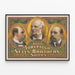 Poster vintage Adam Forepaugh & Sells Brothers le più grandi esposizioni — quadro incorniciato alla parete