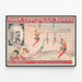 Poster vintage Adam Forepaugh Shows e Vaidis Twin Sisters — quadro incorniciato alla parete