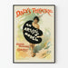 Poster artistico inglese vintage per il Daly's Theatre - Un'attrice modella