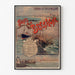 Manifesto vintage Bretagna – Spiagge della Bretagna, Orléans, esposto in una cornice sottile su una parete chiara.