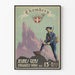 Poster di reclutamento militare vintage 13° Battaglione Cacciatori Alpini Chambéry