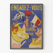 Poster vintage di reclutamento 4a Cacciatori d'Africa