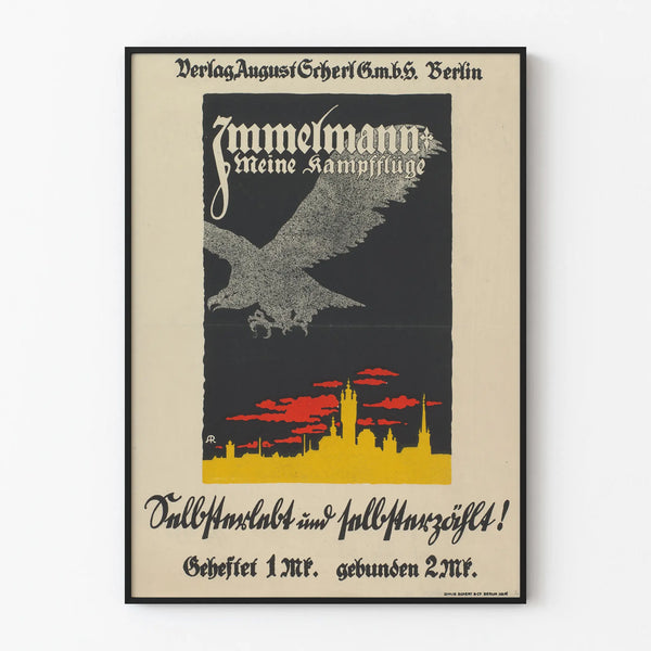 affiche-ter-promotie-van-max-immelmann-meine-kampffluge-1917