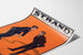 Manifesto vintage A Brace of Partridges, Strand Theatre, esposto su una stampa leggermente incurvata, vista prospettica.