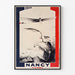 Manifesto vintage Nancy, meeting d’aviation, esposto in una cornice sottile su una parete chiara.