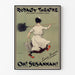 Manifesto vintage Oh! Susannah!, Royalty Theatre, esposto in una cornice sottile su una parete chiara.