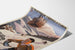 Manifesto vintage Saint-Gervais, Mont-d’Arbois, presentato su una stampa curvata, vista in prospettiva.