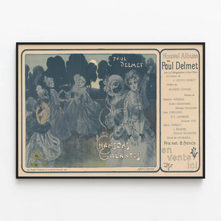 affiche-voor-chansons-galantes-door-paul-delmet