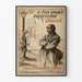 Poster vintage campagna contro l'alcol