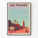 Poster vintage Air France - Viaggio in Nord Africa in aereo