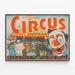 Poster vintage Circo Al G. Kelly e Miller Bros — quadro incorniciato alla parete