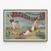 Poster vintage Alcazar d'Hiver I Fratelli Lions — quadro incorniciato alla parete