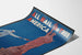 Poster vintage patriottico 'Viva l'America' con statua della Libertà