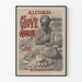 Poster vintage All'Oasi di Giove Ammone viaggio in Italia