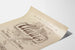 Poster vintage Always in caratteri floreali