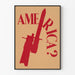 Poster decorativo America ? con fucile rosso
