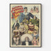 Poster vintage della mostra fenomeni americani