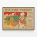 Poster vintage Amieux-Frères sardine e conserve — quadro incorniciato alla parete