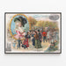 Poster vintage Un mattino di ottobre a Hyde Park, Londra — quadro incorniciato alla parete