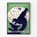 Poster vintage del microscopio Angines Séro-Comprimés