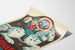 Poster vintage Animator Pschorr-Bräu Monaco per decorazione da parete