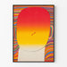 Poster con design astratto antimilitarista dai colori sfumati vivaci