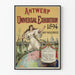Poster Vintage Esposizione Universale di Anversa 1894