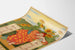 Poster Calendario Aprile Maggio Giugno con Illustrazione Vintage Fiorita