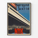 Poster vintage Around the World con transatlantico NYK