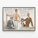 Poster pubblicitario vintage Arrow Collars and Shirts 1913 — quadro incorniciato alla parete