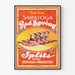Poster vintage Saratoga Red Spring per decorazione da parete