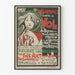 Poster vintage assicurazione contro il furto Fine Art Bruxelles