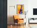 Poster decorativo Atchafalaya con chitarra colorata