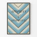 Poster pubblicitario vintage Atophan Cruet Atophanyl blu e bianco