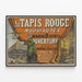 Poster vintage Al Tapis Rouge Inaugurazione dei negozi 2 aprile — quadro incorniciato alla parete