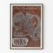 Poster vintage secessione Ault & Wiborg per stampa litografica