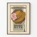 Poster vintage esposizione cappelli per signore