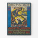 Poster d'epoca esposizione artistica Darmstadt 1914 Mathildenhöhe