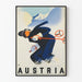Poster vintage da sci in Austria