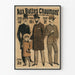 Poster vintage moda maschile Aux Buttes Chaumont