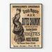 Poster vintage dei grandi magazzini Aux Buttes Chaumont Autunno-Inverno 1881-82