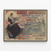 Poster pubblicitario vintage delle classi laboriose Bordeaux — quadro incorniciato alla parete