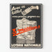 Poster vintage Lotteria Nazionale - Vinci 3 milioni