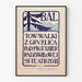 Poster vintage Bal contro la tubercolosi sotto protezione Radziwill