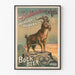 Poster vintage Ballantine & Co. Bock Beer 1888