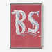 Poster decorativo murale Ballet Society rosso e blu