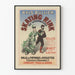 Poster vintage Bals Bullier Pista di Pattinaggio del Luxembourg
