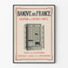 Poster vintage Banque de France noleggio cassette di sicurezza