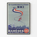 Poster vintage dei Campionati di Francia di Sci a Barèges 1959