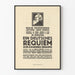 Poster musicale vintage Requiem tedesco di Johannes Brahms